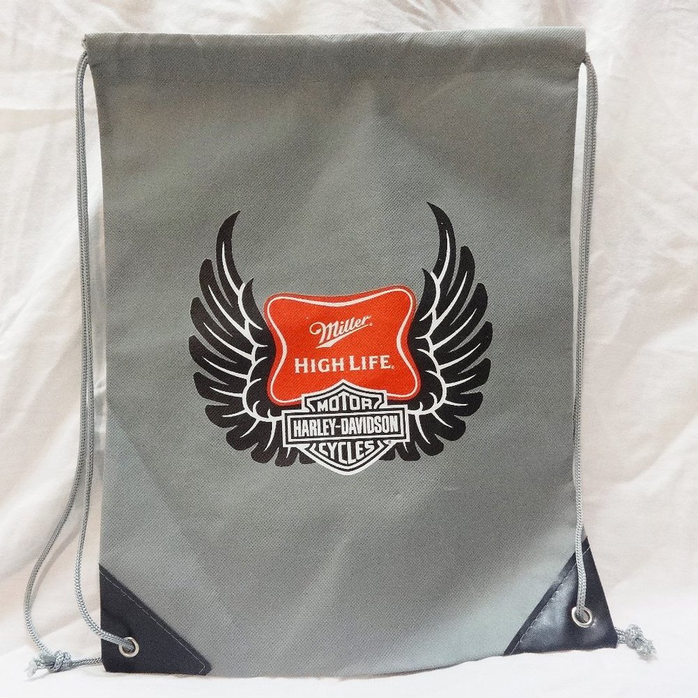 Harley Davidson Light Drawstring Backpack - image 1